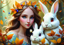 Lady and Bunnies, 500 palaa