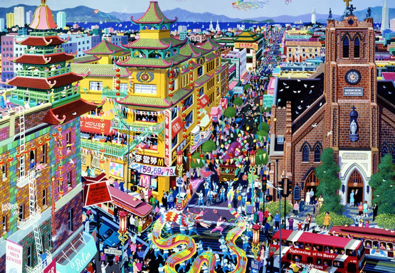 San Francisco - China Town, 1000 palaa