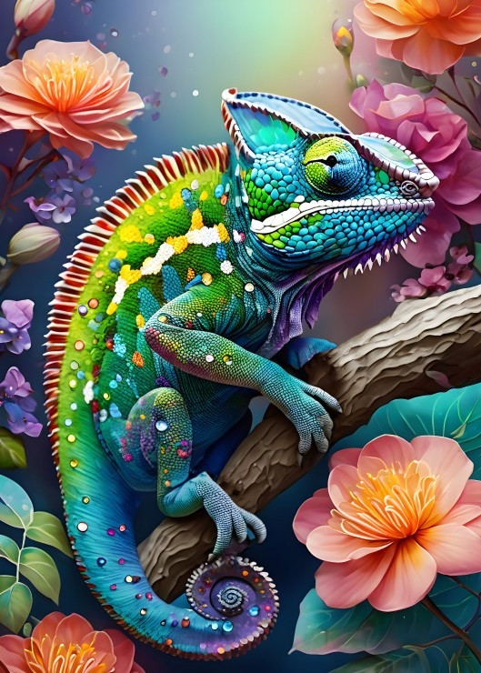 Colourful Chameleon, 500 palaa