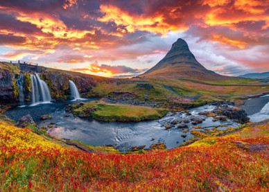 Kirkjufellsfoss Waterfall - Iceland, 500 palaa