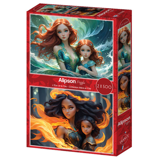 2 x 500 - L'Eau et le Feu - Collection Mère et Fille, 500 palaa
