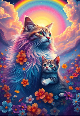 Rainbow Cats, 1000 bitar