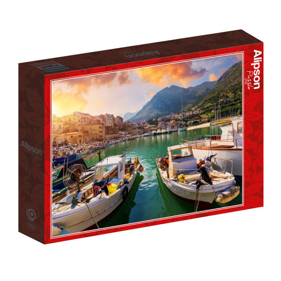 Port and Fishing Boats - Sicily, 1000 palaa