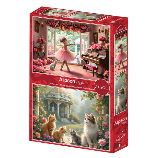 2 x 500 - Little Ballerina and Romantic Garden, 500 palaa