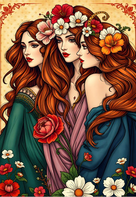 The Three Flower Muses, 1000 palaa