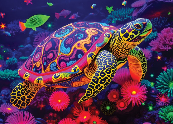Rainbow Turtle, 500 bitar