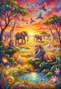 Animals of the Savannah, 1000 palaa