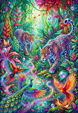 The Jungle of a Thousand Coloursh, 1000 palaa