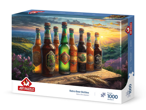 Retro Beer Bottles, 1000 palaa