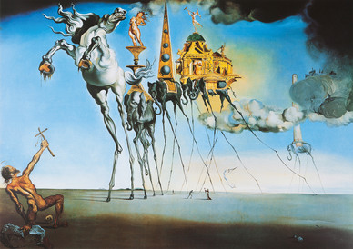 Salvador Dalí - The Temptation of St. Anthony, 1000 palaa