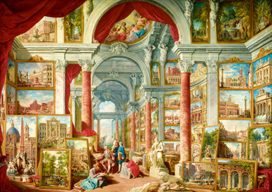 Panini - Picture Gallery with Views of Modern Rome, 1000 bitar