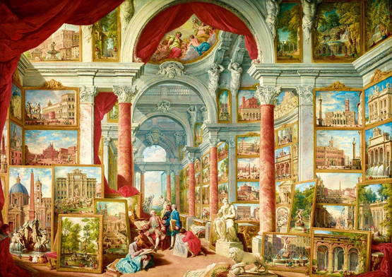 Panini - Picture Gallery with Views of Modern Rome, 1000 bitar