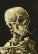 Vincent Van Gogh - Head of a Skeleton with a Burning Cigarette, 1000 palaa