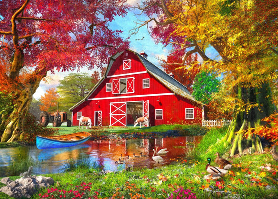 Sunny Autumn At The Barn, 500 palaa
