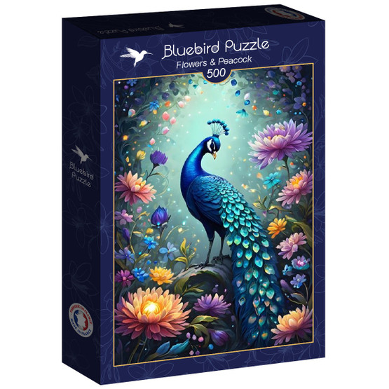 Flowers & Peacock, 500 palaa