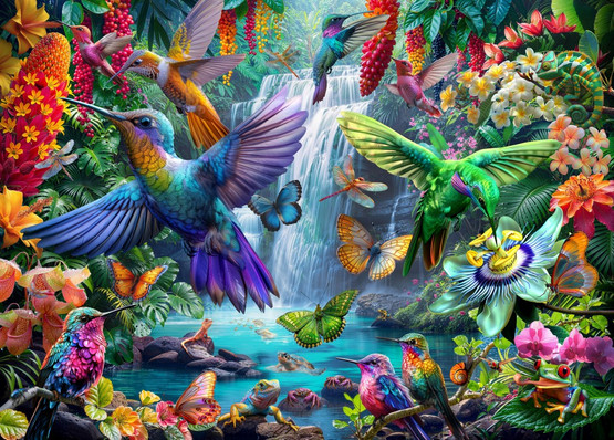 Tropical Hummingbirds, 500 palaa