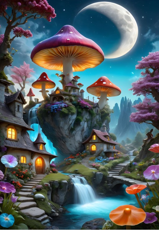 Mushroom Town, 1000 palaa