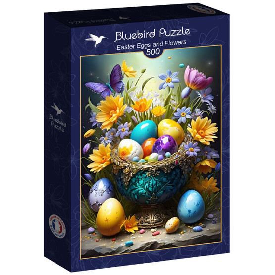 Easter Eggs and Flowers, 500 palaa