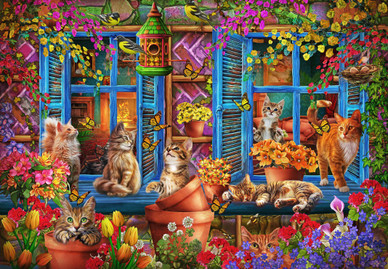 Window Shelf Cats, 1000 palaa