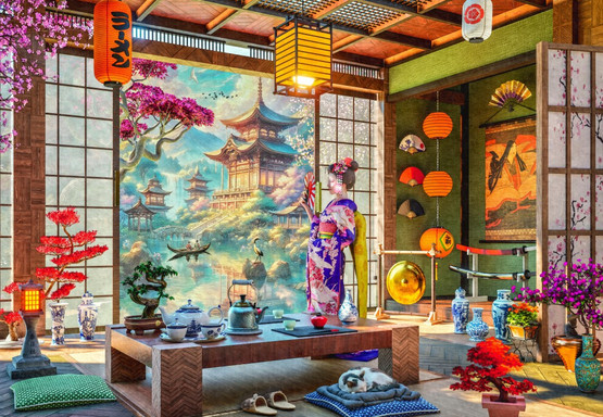 Japan Tea Room, 1000 bitar
