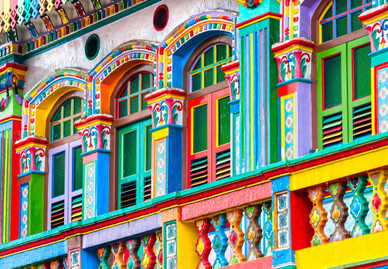 Coloured Facade, Singapore, 1000 palaa