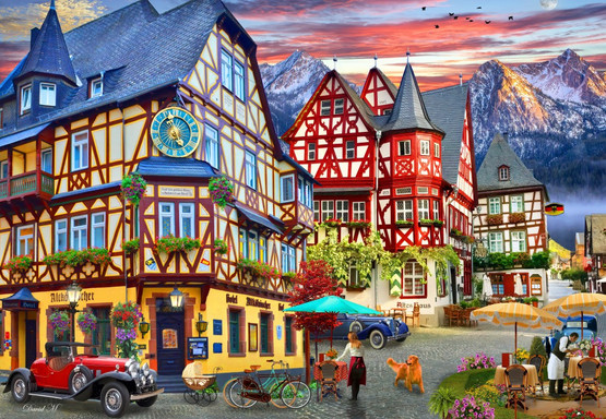 Bacharach, Rhine Valley, 1000 palaa