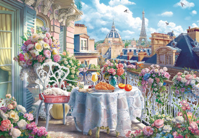 Breakfast on the Balcony in Paris, 1000 palaa