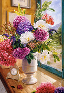 Still Life with Hydrangeas, 1000 palaa