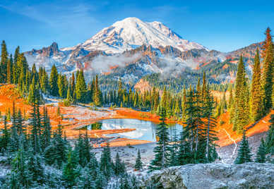 Mount Rainier National Park, USA, 1000 palaa