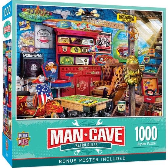 Man Cave - Retro Rules, 1000 palaa