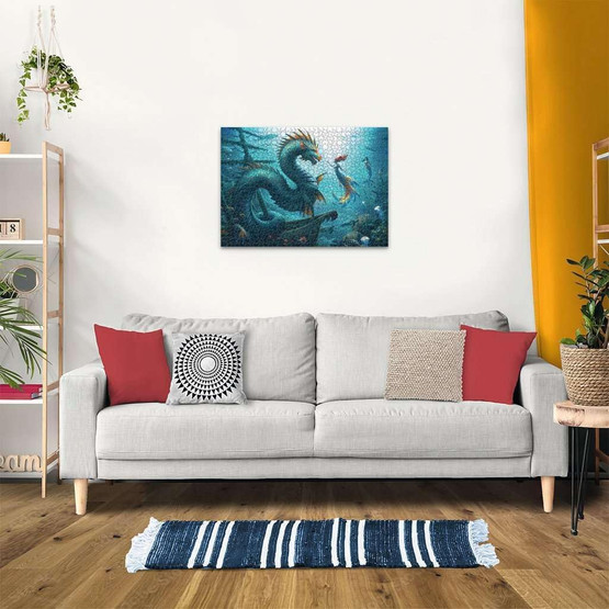 Enchanted Depths Dragon Mermaid, 1000 palaa