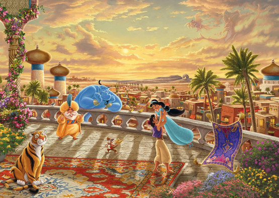 Thomas Kinkade: Disney, Jasmine Dancing in The Desert Sunligh, 1000 palaa