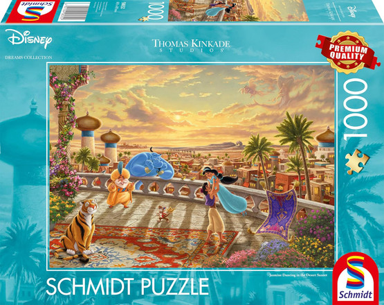 Thomas Kinkade: Disney, Jasmine Dancing in The Desert Sunligh, 1000 palaa