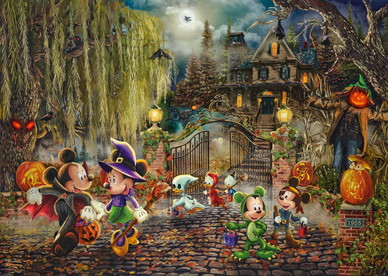 Thomas Kinkade: Disney, Mickey & Minnie Halloween Fun, 1000 palaa