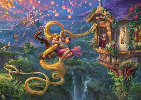 Thomas Kinkade: Disney, Rapunzel Tangled Up in Love, 1000 palaa