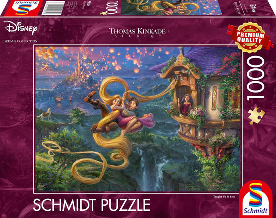 Thomas Kinkade: Disney, Rapunzel Tangled Up in Love, 1000 palaa