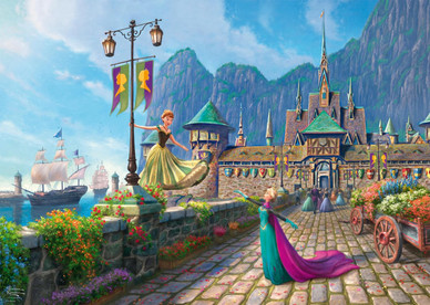 Thomas Kinkade: Frozen, Celebrating in Arendelle, 1000 palaa