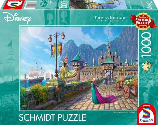 Thomas Kinkade: Frozen, Celebrating in Arendelle, 1000 palaa
