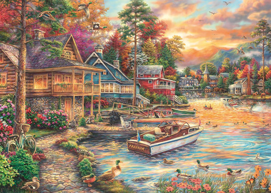 Chuck Pinson: Shore in Evening Gold, 1000 palaa
