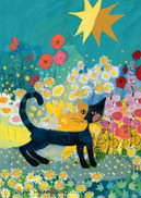 Rosina Wachtmeister: Cat in the Sea of Flowers, 1000 palaa