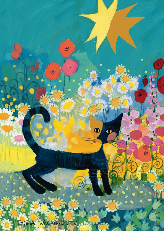 Rosina Wachtmeister: Cat in the Sea of Flowers, 1000 palaa