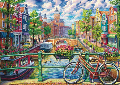 Amsterdam canal charm, 1000 palaa