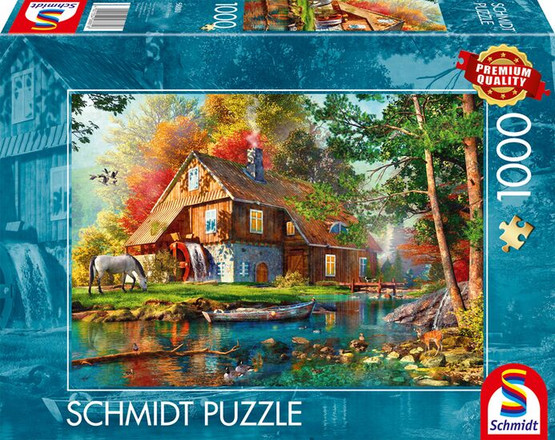 Water mill in autumn, 1000 palaa