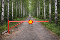 metsäautotie puomi