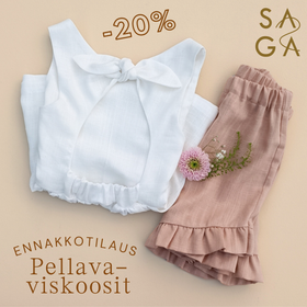 ENNAKKOTILAUS: Pellavaviskoosi, eri värejä (80% pellavaa)