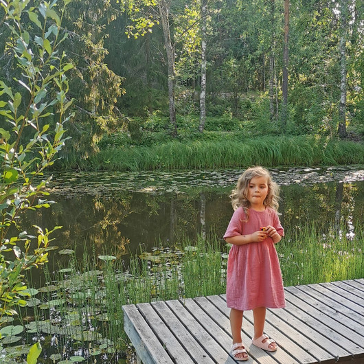 Paperikaava: INKERI lasten mekko, koot 80-140cm 