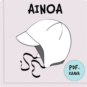 Paperikaava: AINOA lippahattu, koot 38-54cm