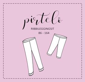 Paperikaava: PIRTELÖ ribbileggingsit, koot 86-164cm