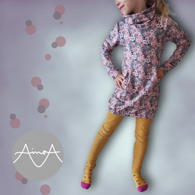 Paperikaava: PINJA lasten collegetunika, koot 92-164cm