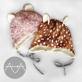 Paperikaava: KAMU korvaläpällinen pipo, koot 36-54cm